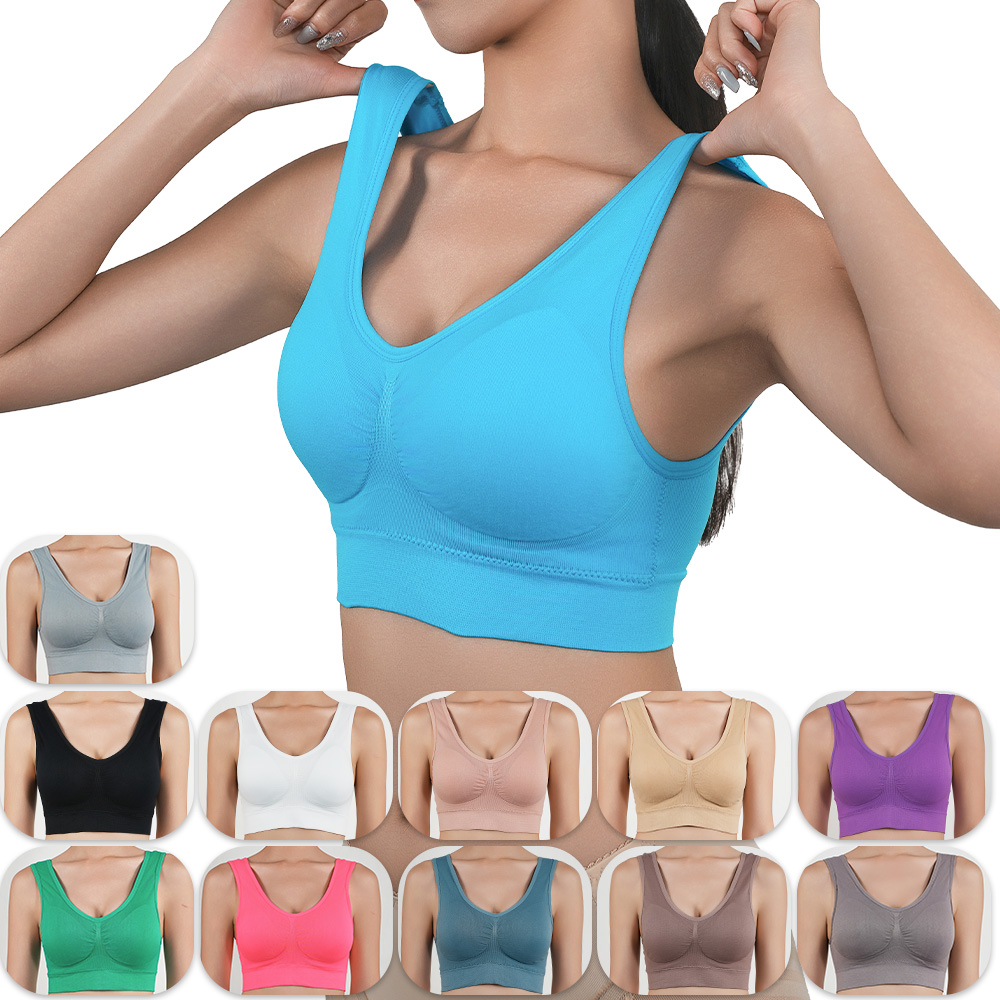 Mastectomy Bra Pocket - Bayan Push Up Sütyen Koşu Spor