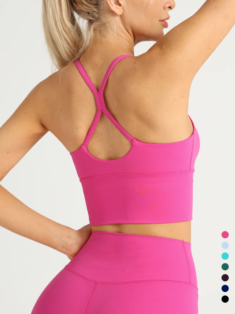 Sports Bra Racerback - Kadınlar için Seksi Çapraz Sırtlı Yoga